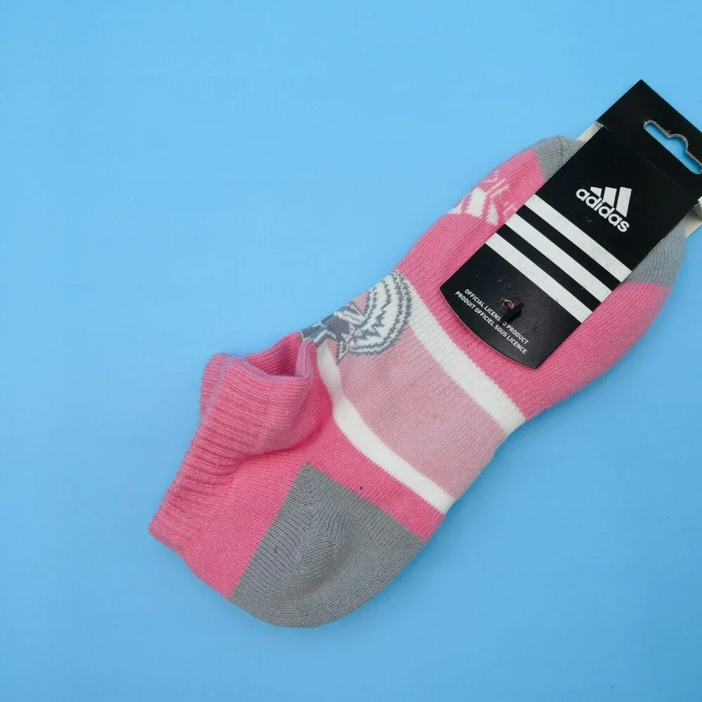 Vancouver Canucks Ankle Socks Womens One Size Adidas Pink Hockey NHL Mid Y2K New